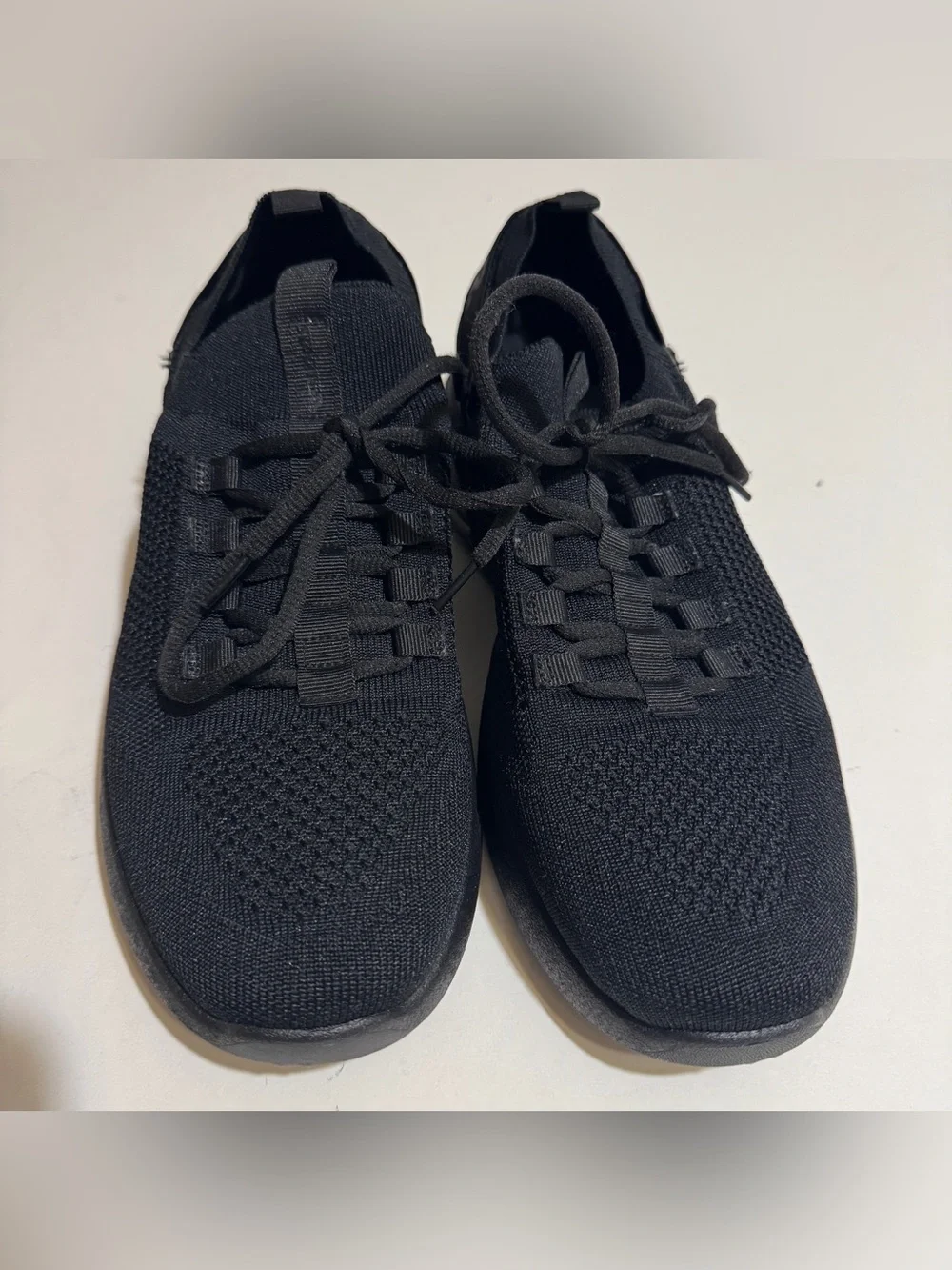 STARTER Men's Black Knit Air-Cushioned Sneakers
